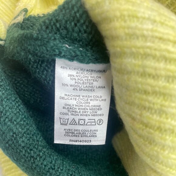 LOFT Women Chevron Stitched Turtleneck Sweater SMALL - Picture 7 of 13